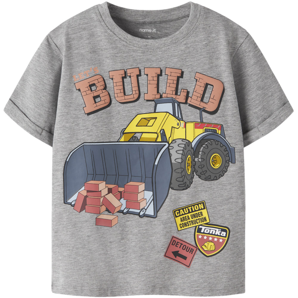 Køb Name It Grey Melange Nmmalik Tonka Ss Nreg Top Cplg