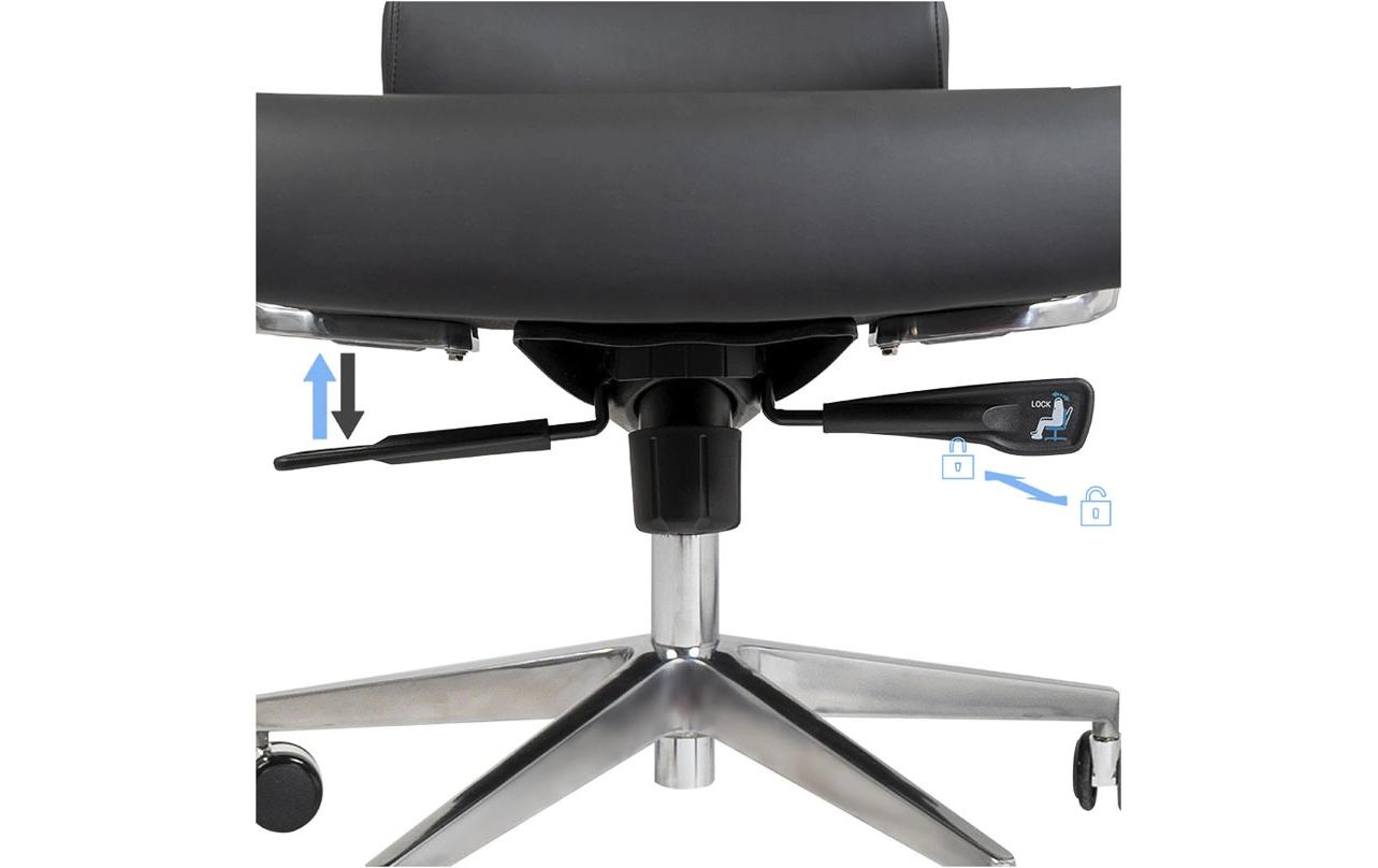Bürostuhl ProRest Schwarz<br>Drehbarer Stuhl mit Armlehnen