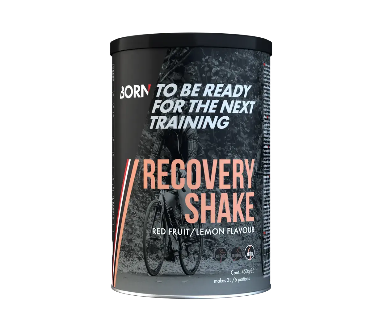 BORN Recovery Shake Red Fruit Lemon 451g