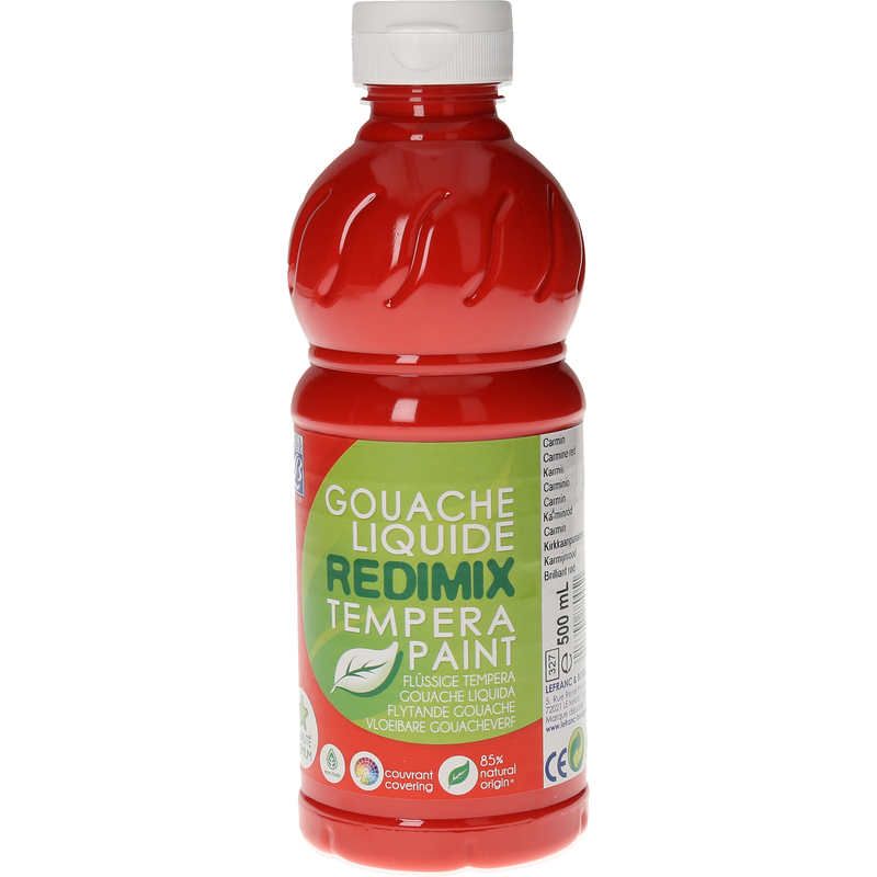 Lefranc & Bourgeois Plakatfarbe Redimix, 500 ml, karminrot, 1 Stück