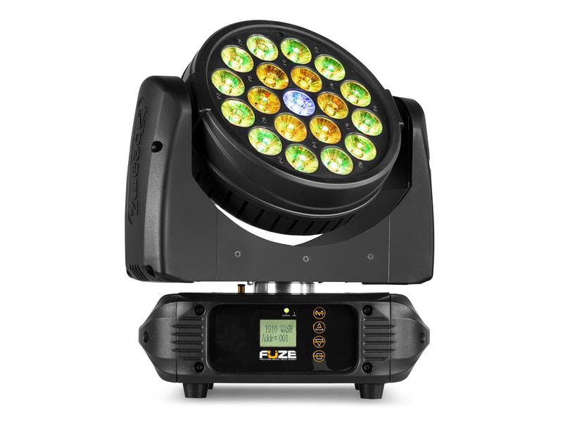 BeamZ Moving Head Fuze1910 Kompakter Moving Head Wash mit Kreislaufkontrolle
