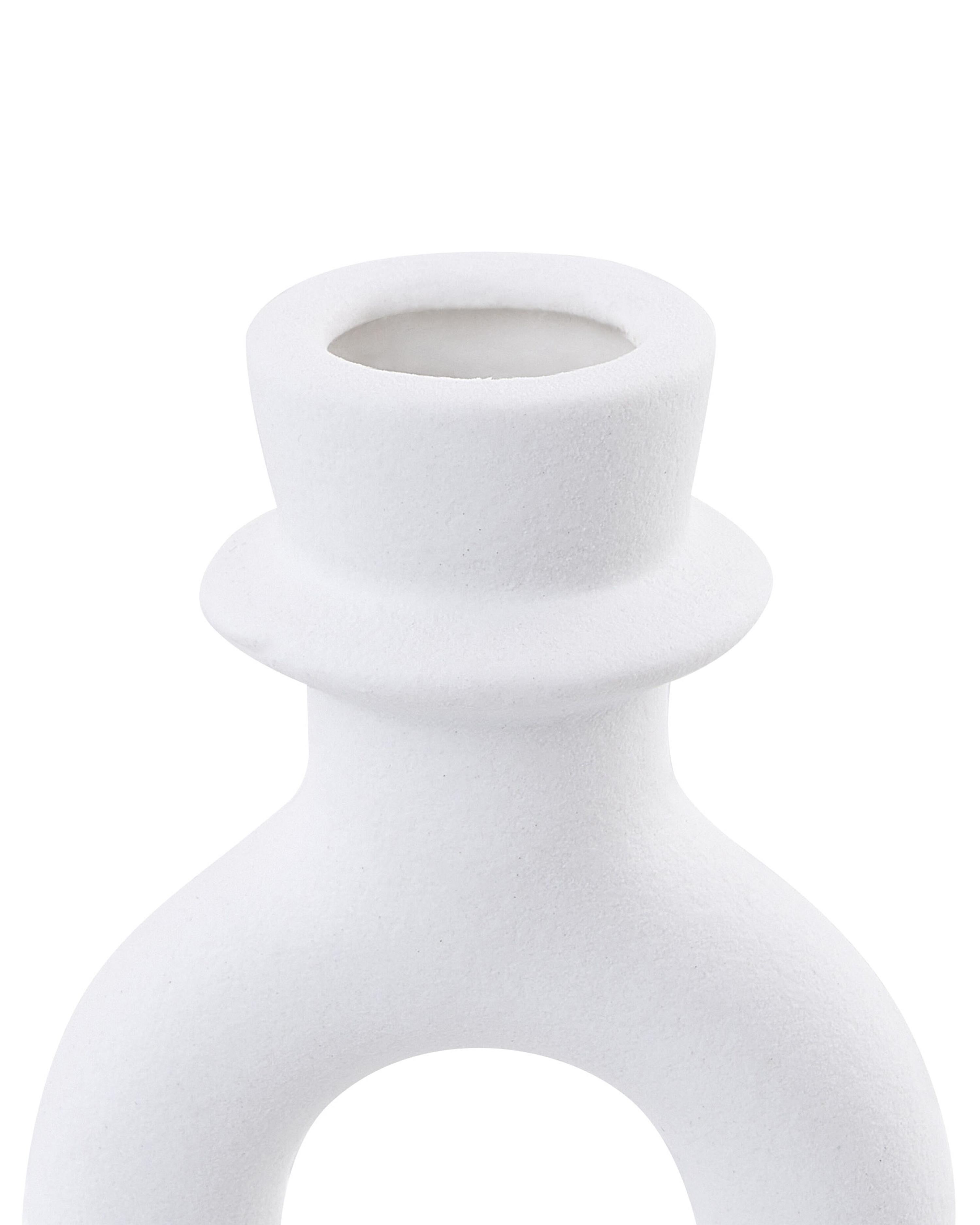 Kaarshouder SPARTA Keramiek 17 cm Gebroken wit