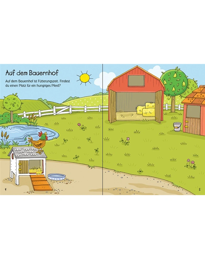 Malen und Stickern: Welt der Tiere