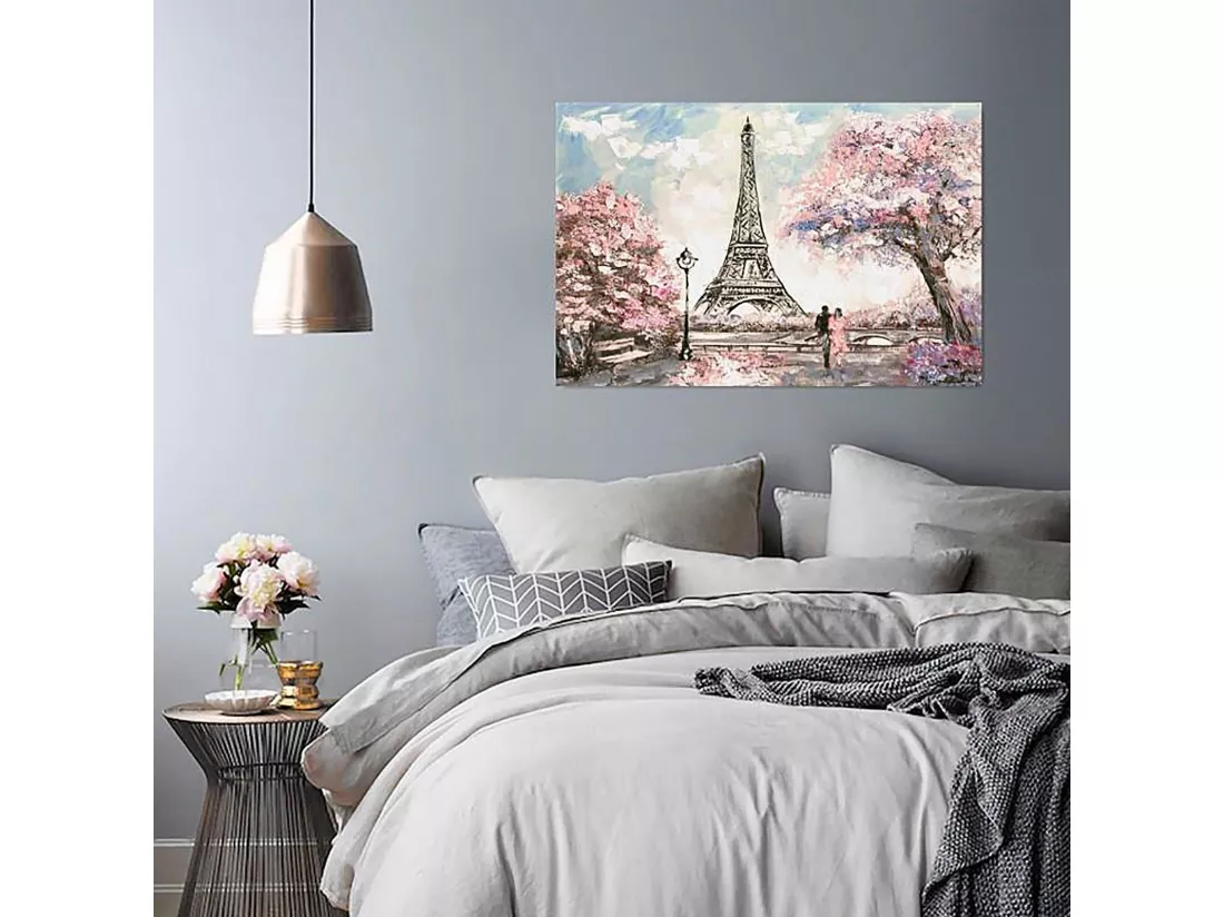 Tableau printemps à paris - 120 x 80 cm