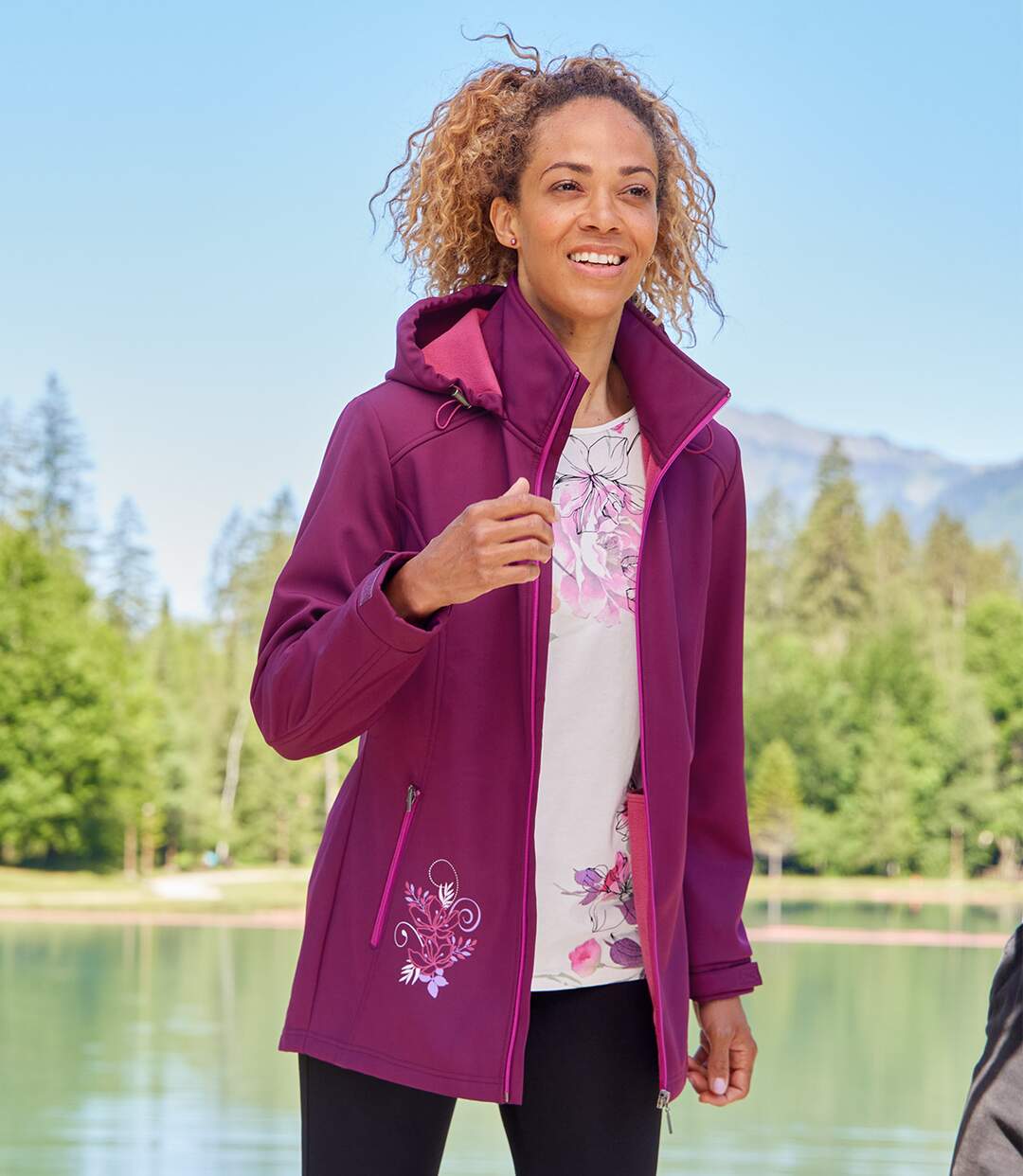 Veste Softshell à Capuche Doublée Polaire