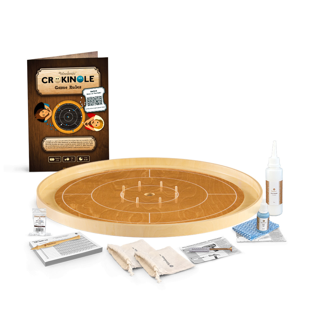 Woodestic Crokinole Mini Set (Hêtre vapeur)