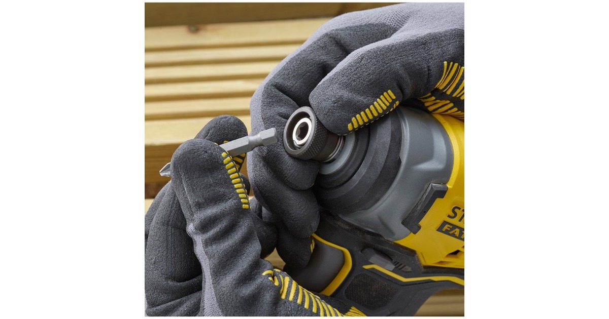 StanleyFATMAX V20 18V Brushless slagschroevendraaier  (Geel/zwart, Koffer, 2 accu's (2.0Ah) en oplader (2A) inbegrepen)