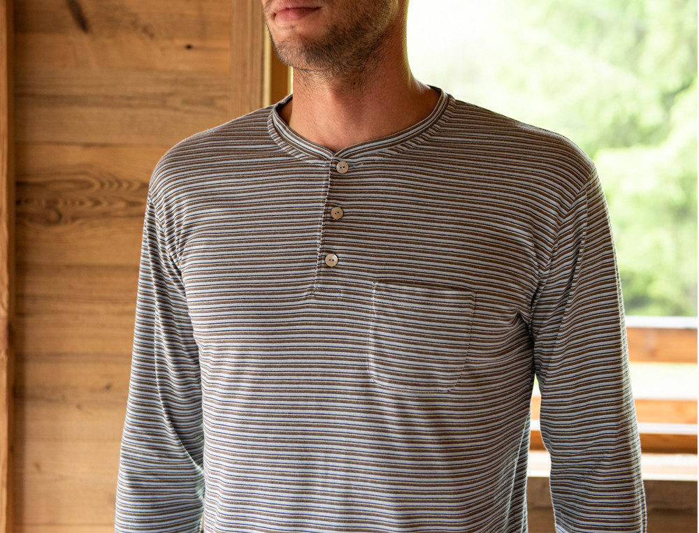Pyjama homme-En altitude