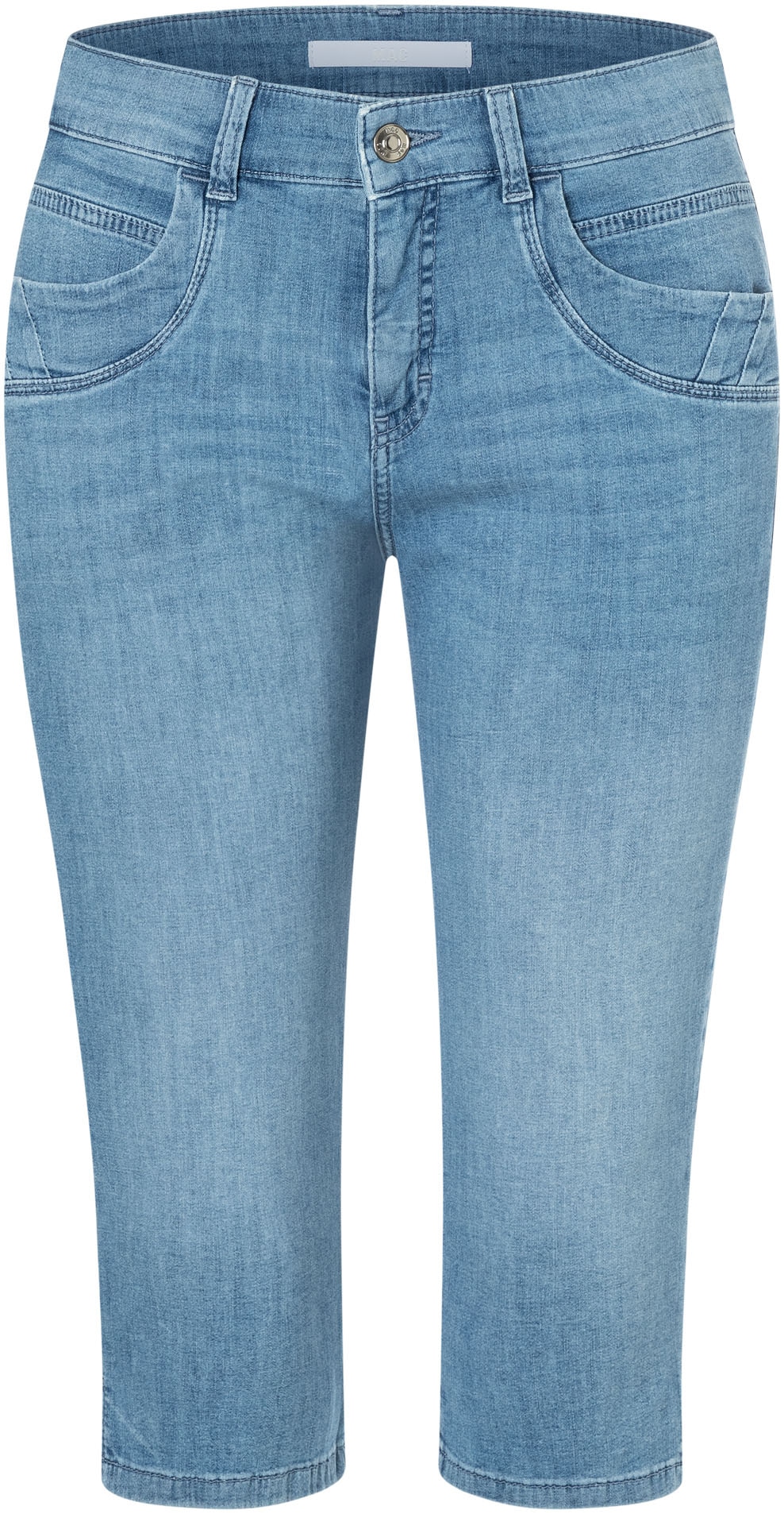 MAC Caprijeans »CAPRI«, Eingelegte Zierfalten am Saum