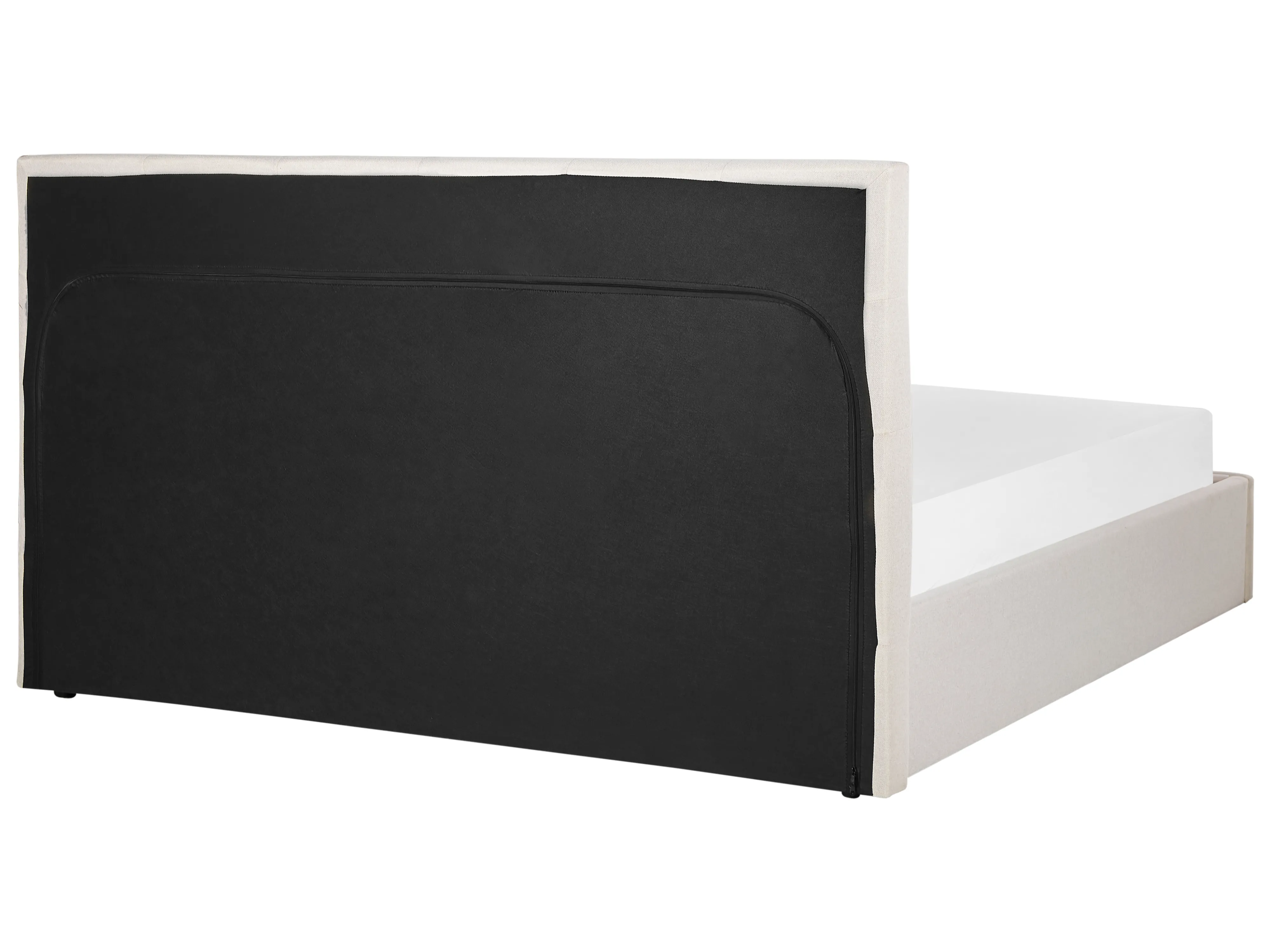 Bed met opbergruimte Stof LORIENT 180 x 200 cm Beige