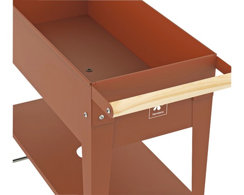 Verhoogd tuinbed op palen Herstera Garden Kräuterfabrik Urban 75x35x80 cm rood