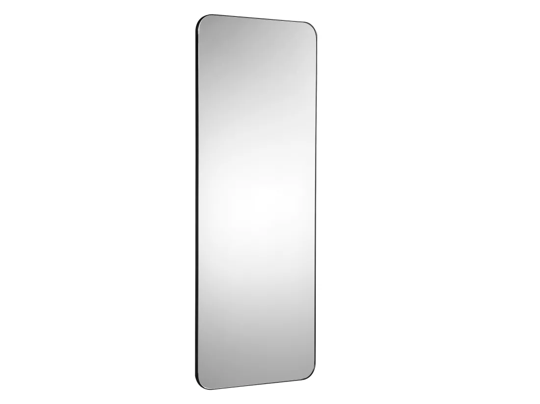 Miroir de salle de bain rectangle contour noir - 140x50 cm - DEMETRIA