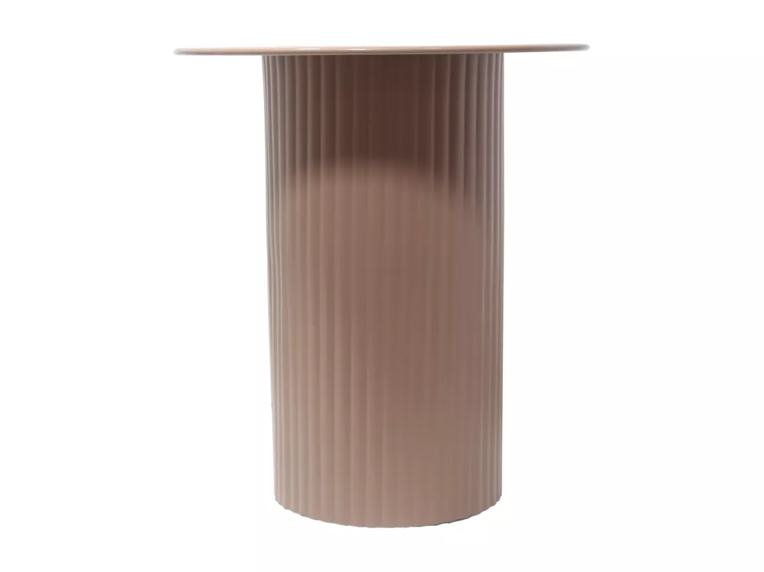 Table d'appoint en métal - Beige - SUADA