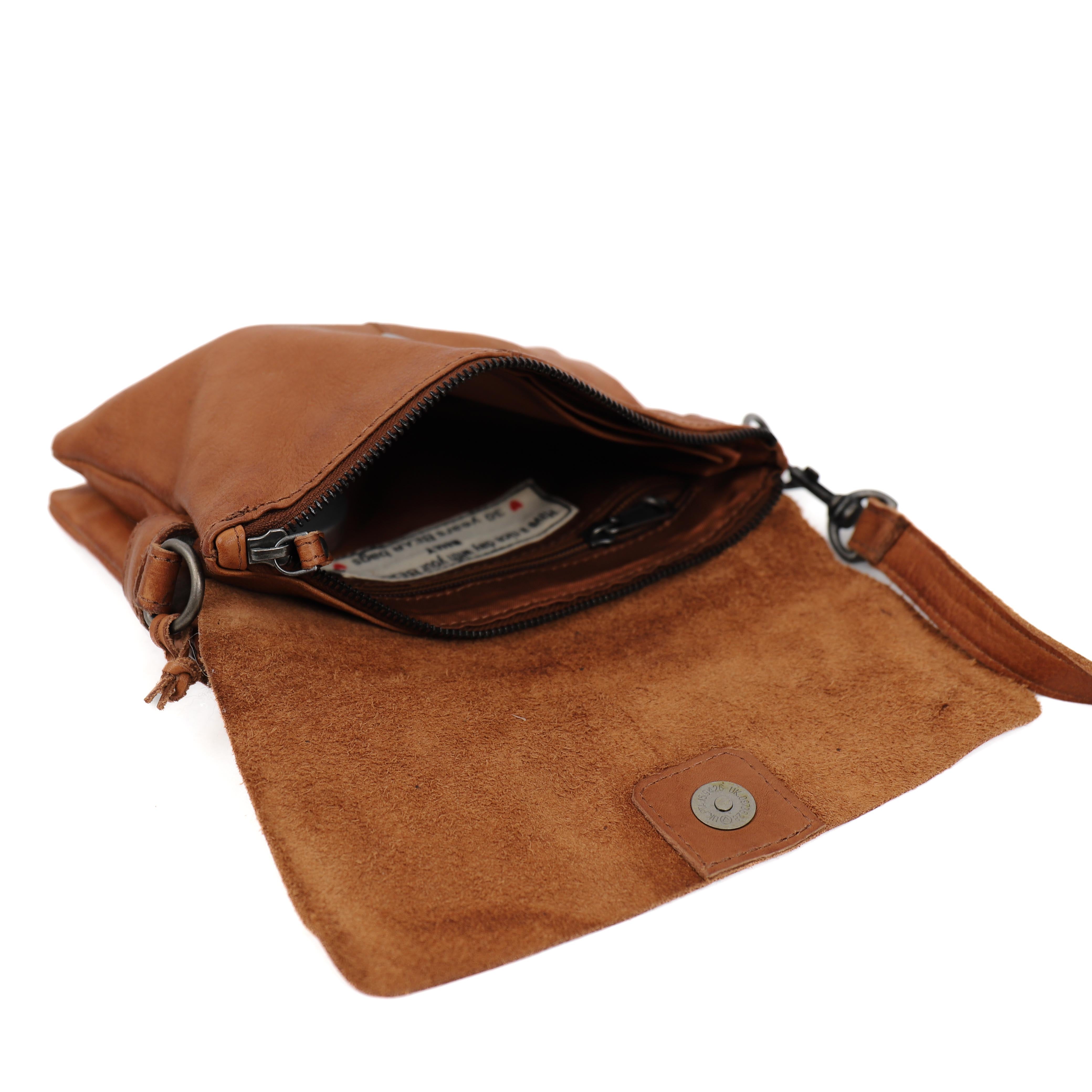 Schoudertasje 'Billy' cognac Cognac