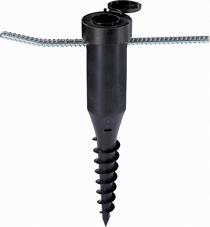 Douille de fixation Leifheit à visser ajustable pour séchoir parapluie