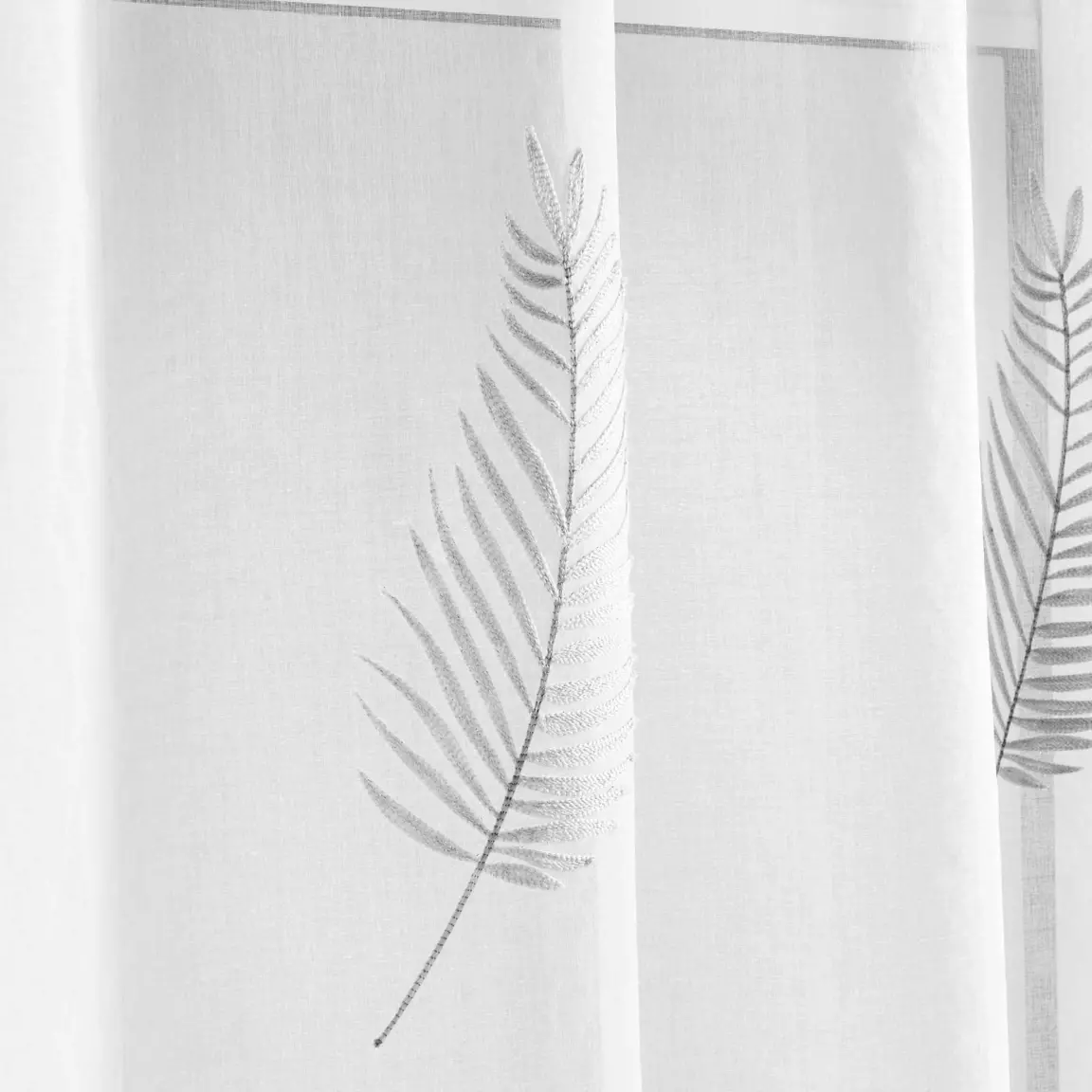 Voilage œillets (140 x 240 cm) Palmeor Argent