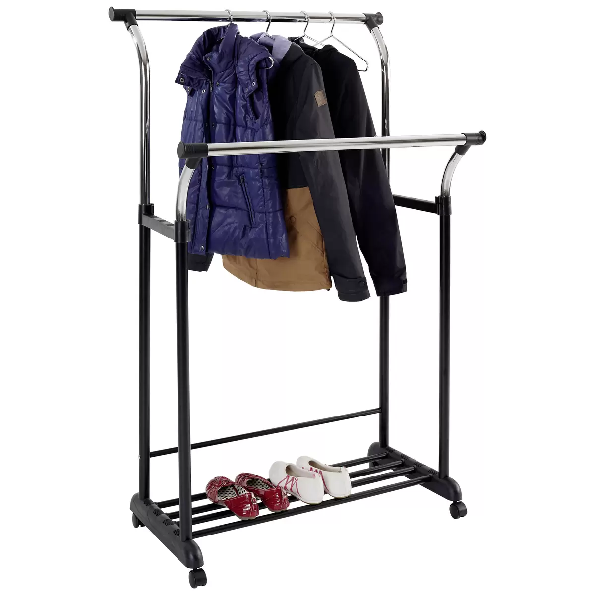 Rollgarderobe Swing Schwarz