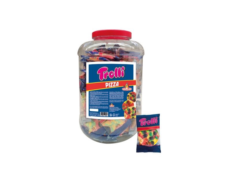 Trolli Gummibonbons Pizza Dose 100 x 12.5 g Gummibonbons