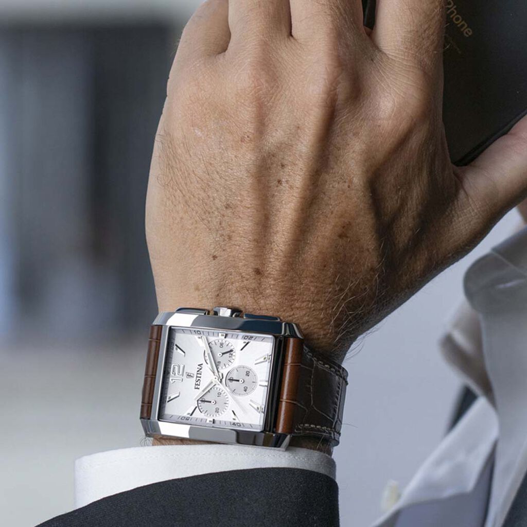 Montre Festina Timeless Chronograph Argenté