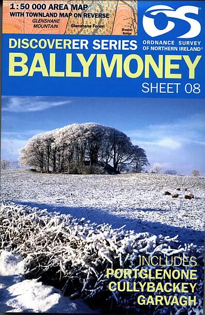 ORDNANCE SURVEY - 8 BALLYMONEY IRLANDE 1 50 000