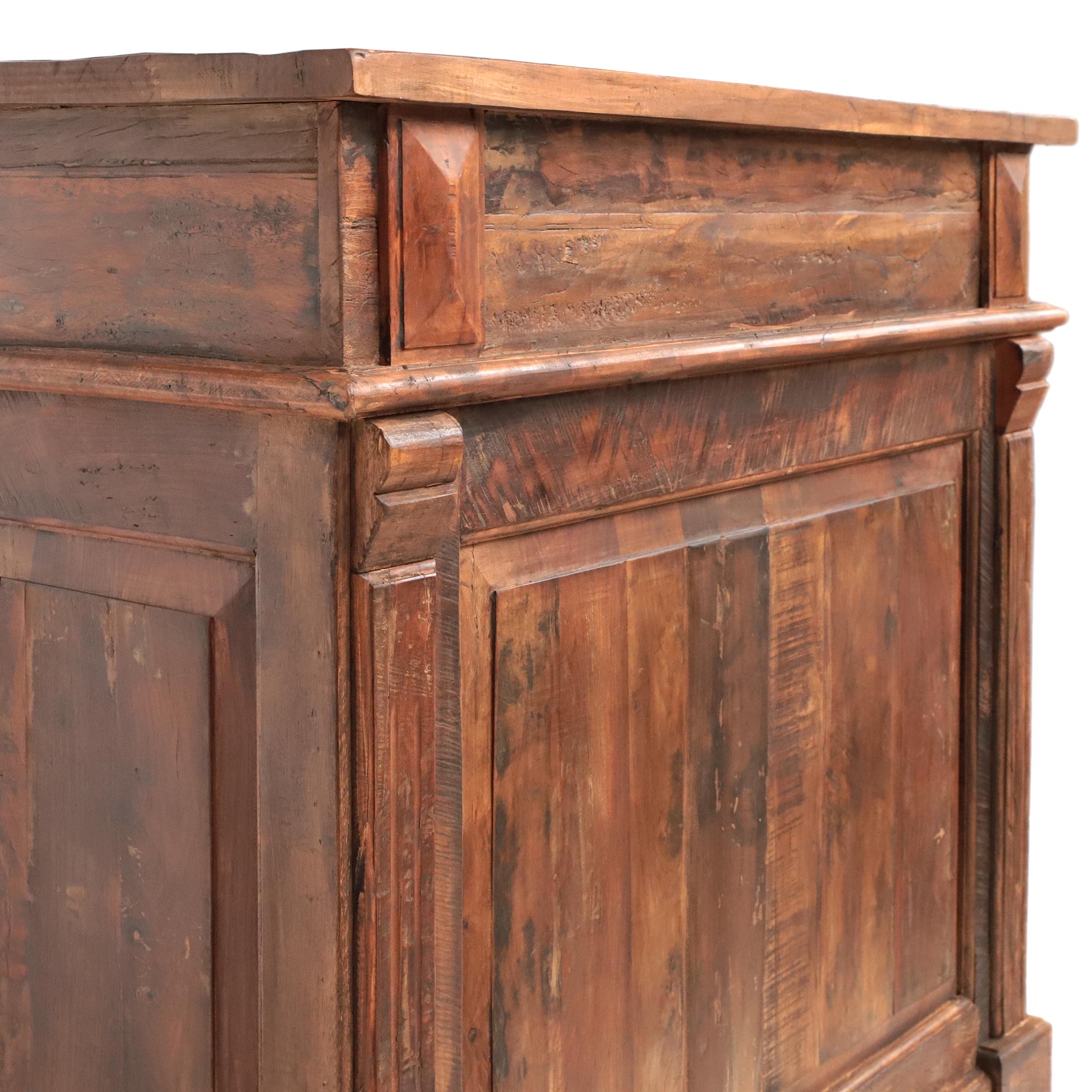Thekenanrichte 'Boulden', aus recyceltem Holz, B 120 cm, H 109 cm, L 50 cm von fischer's lagerhaus