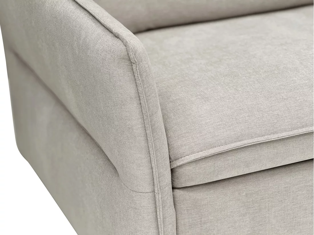 Canapé 4 places convertible express en tissu beige - Couchage 160 cm CELTARI