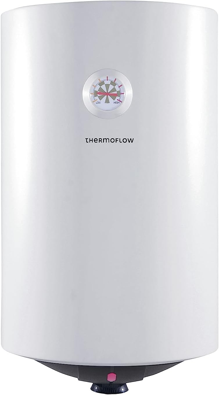 Thermoflow DS30 Warmwasserspeicher 30 Liter druckfest| steckerfertig| Warmwasserbereiter bis 75 °C | G 1/2“ Anschluss | Warmwasserbereiter für Küche, Waschtisch, Dusche oder Badewanne