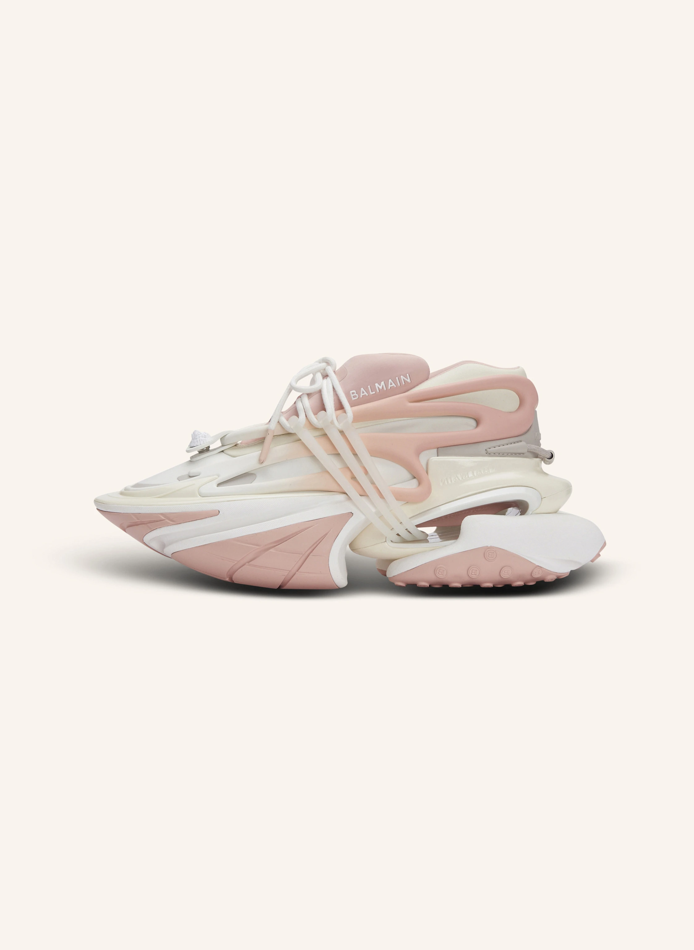 BALMAIN Sneakers Unicorn Low aus Neopren und Kalbsleder