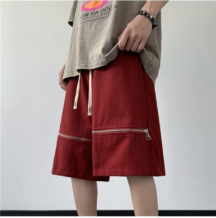Femilina - Shorts met hoge taille en wijde pijpen