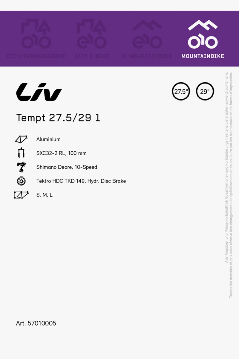Liv Tempt 1 27.529 Damen Mountainbike 2023