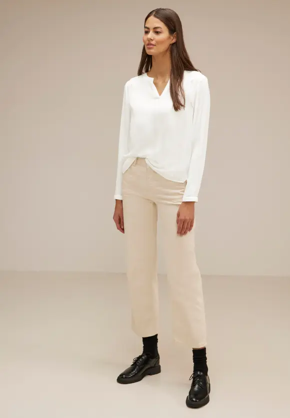 Viskosebluse - off white