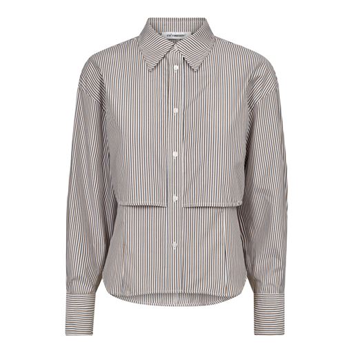 Co'Couture LineyCC Double Layer Skjorte, Walnut, L
