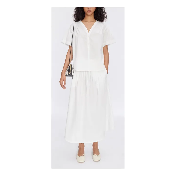 A.P.C. Jupe Olympia Coton Bio | Blanc