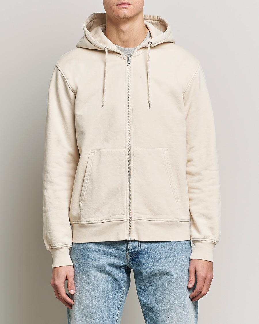 Colorful Standard Classic Organic Full Zip Hood Ivory White