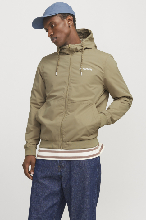 Jack & Jones taupe heren jas