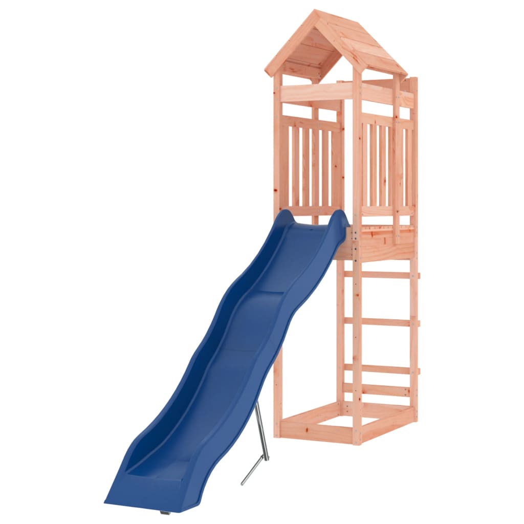 Aire de jeux d'extérieur balançoires toboggan portiques robuste jeux jardin 267 x 64 x 238 cm bois massif de douglas 02_00049