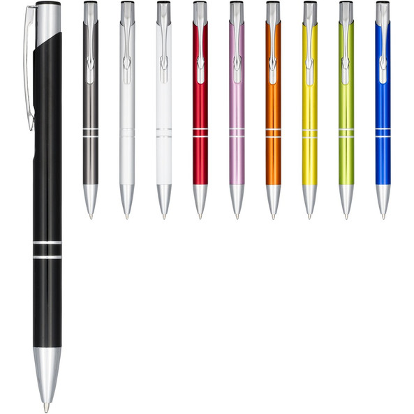 EgotierPro 107583 - Stylo bille rétractable en aluminium anodisé Moneta