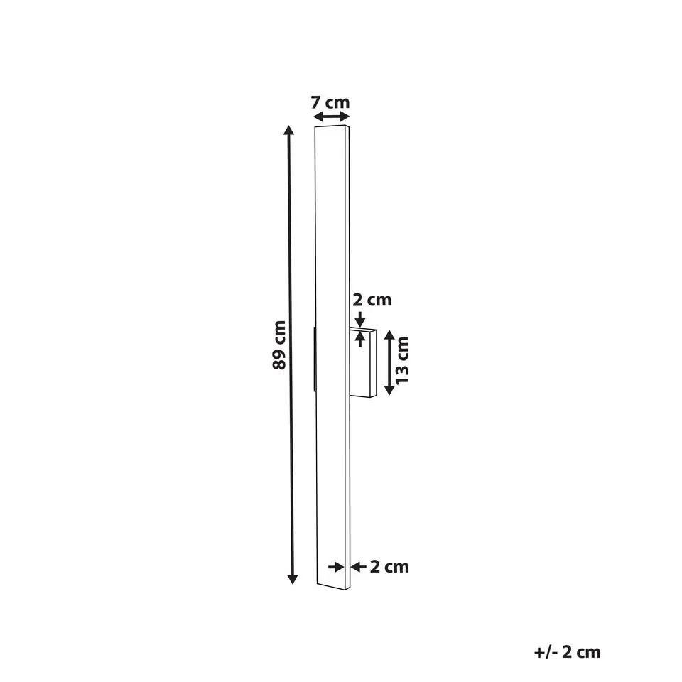 MELGAM - Wandlamp - Zwart - Ijzer