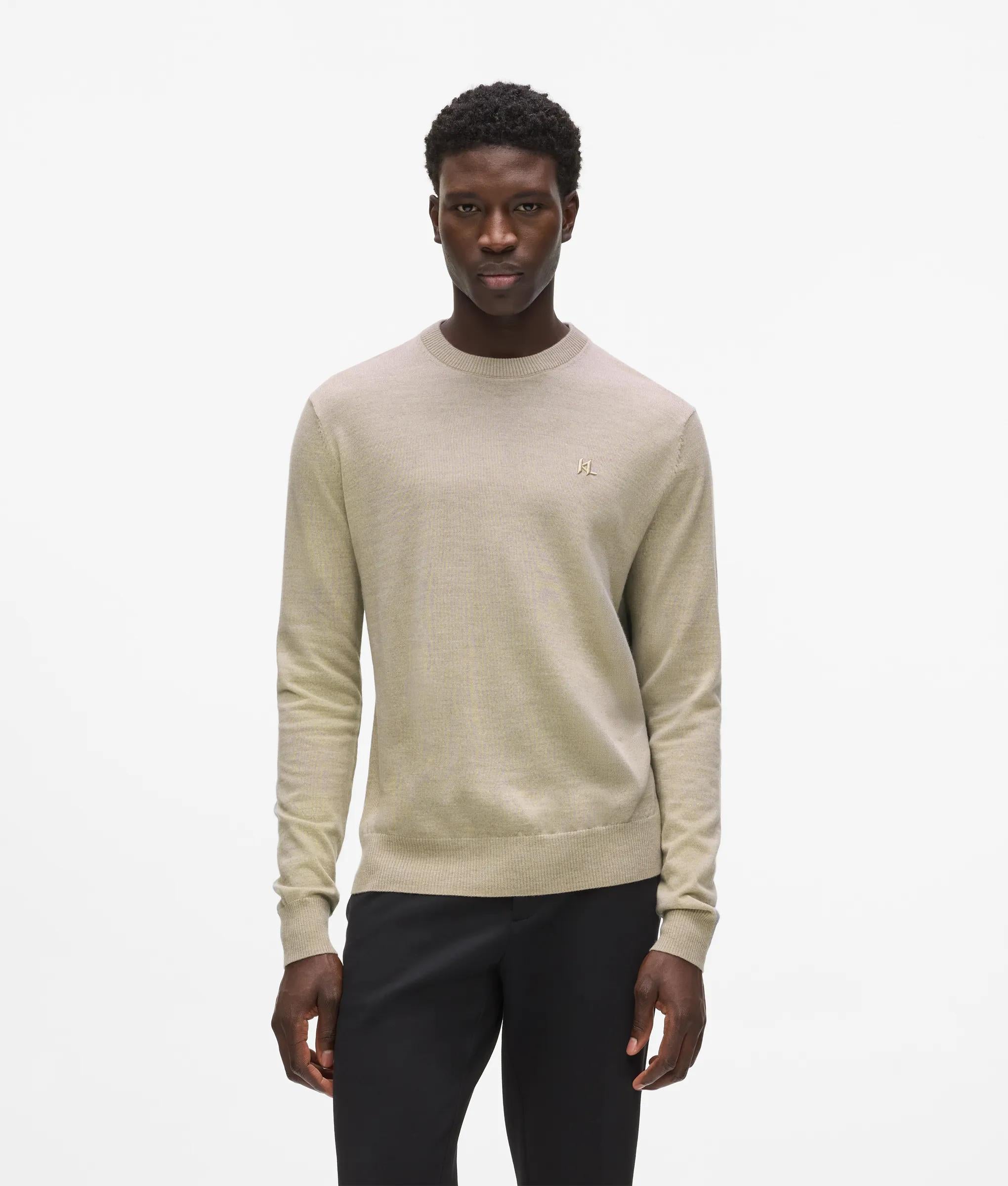 Merinoswol sweater met ronde hals