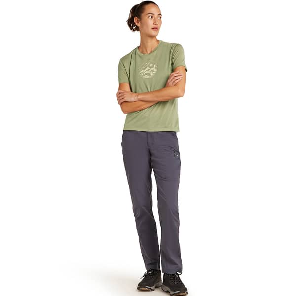 T-shirt randonnée ICEBREAKER W MERINO CORE SS TEE LICHEN