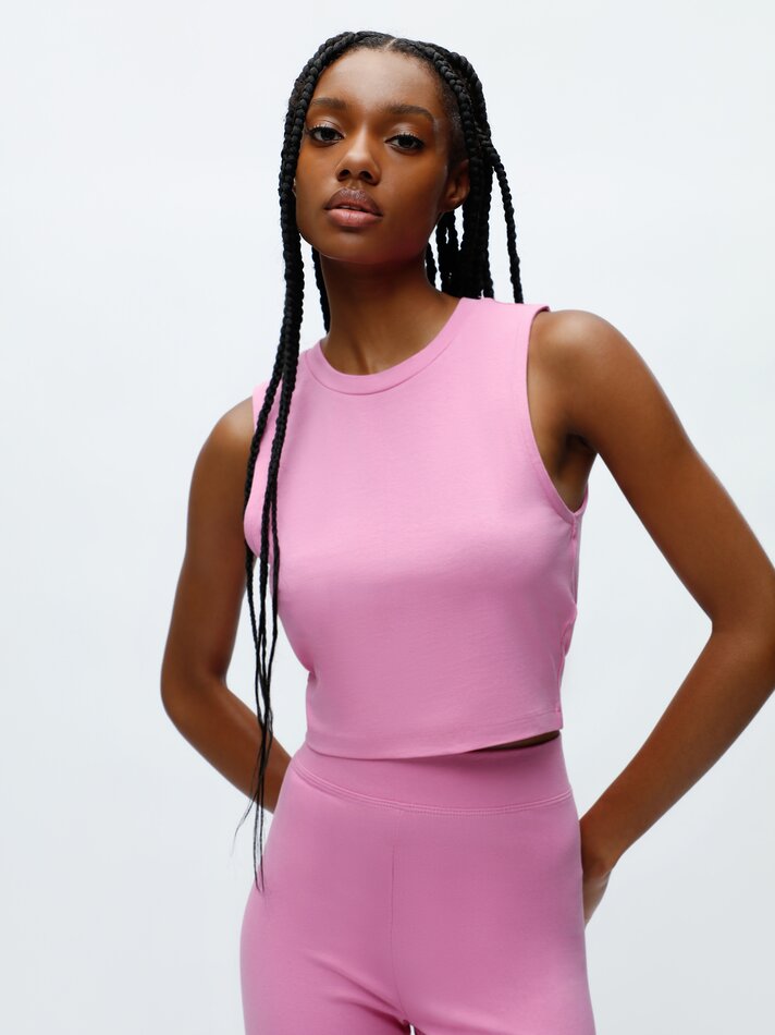 Blusa sem mangas - Rosa chiclete