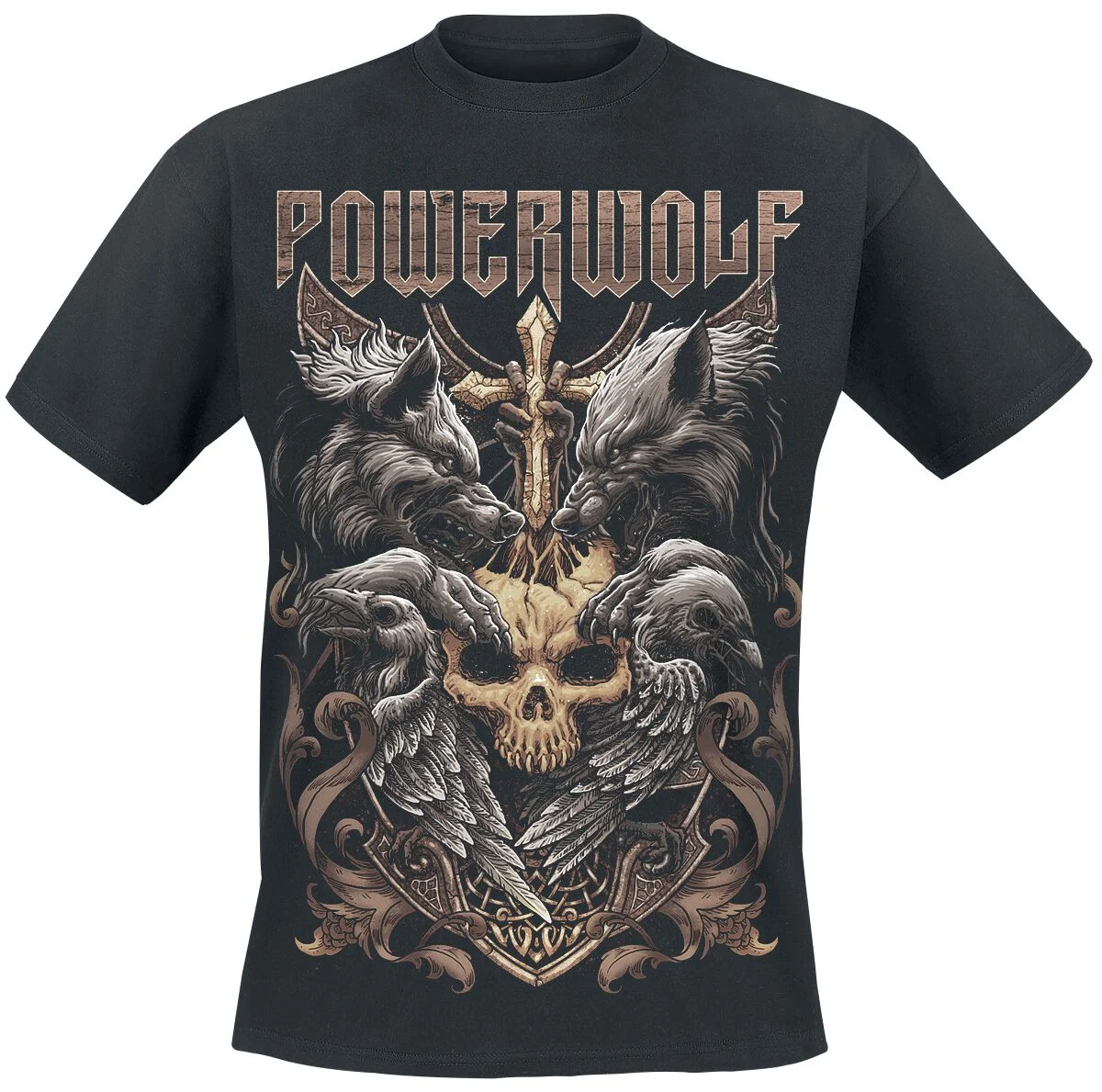 Wolves & Ravens | Powerwolf T-Shirt Manches courtes