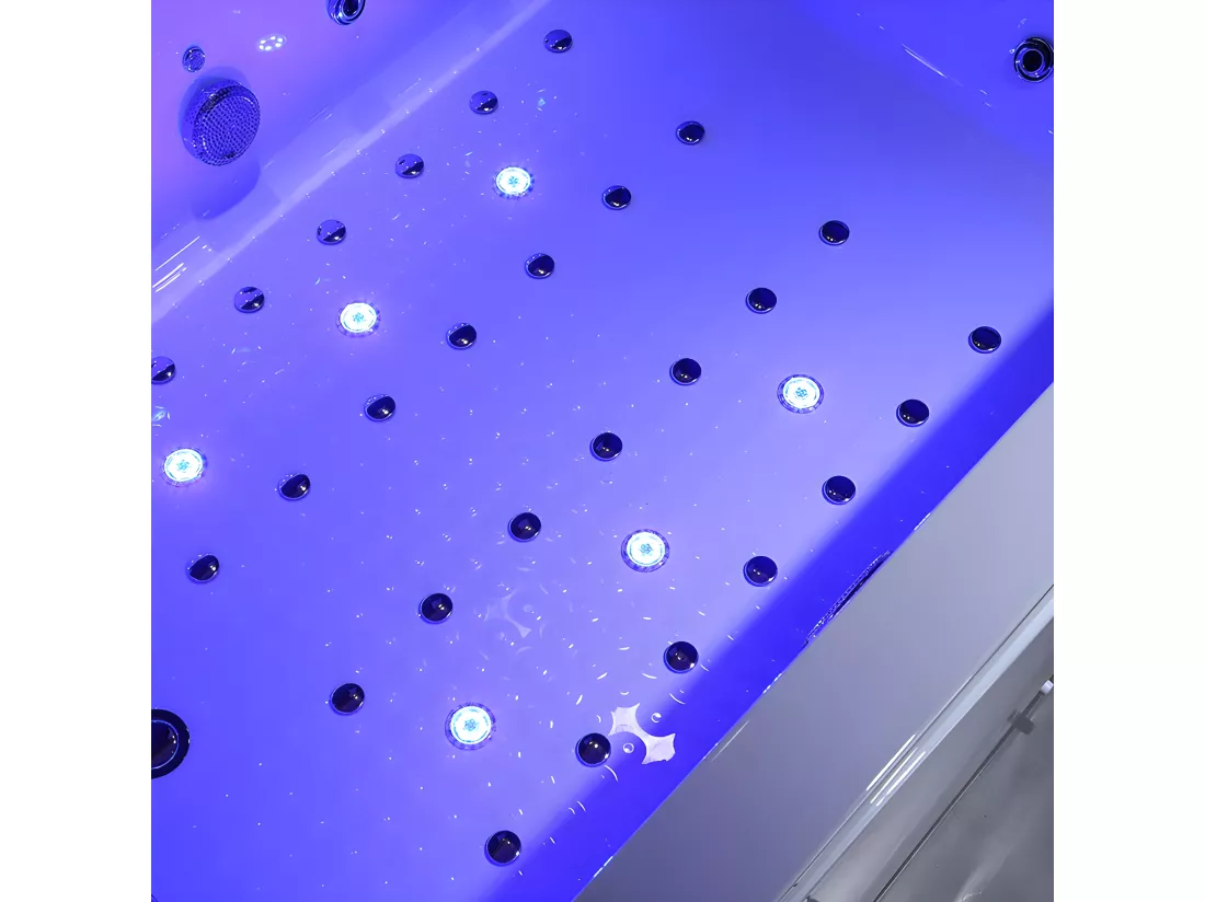 BAIGNOIRE BALNEO LORD DUO BLANC 2 PLACES ARCHIPEL® 185X120 - GAUCHE