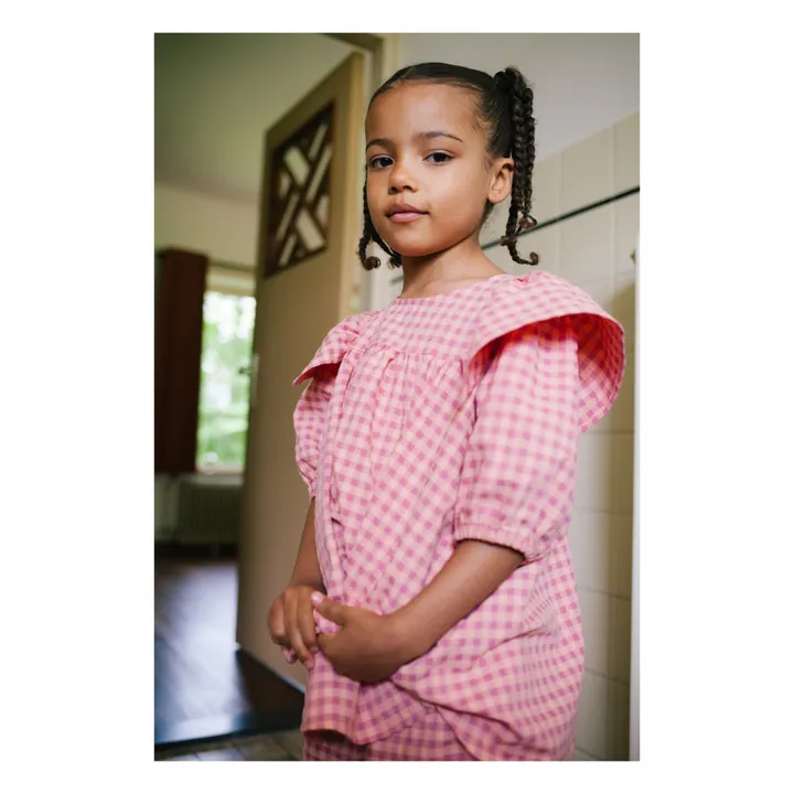 Daily Brat Blouse Gail Vichy | Rose pêche