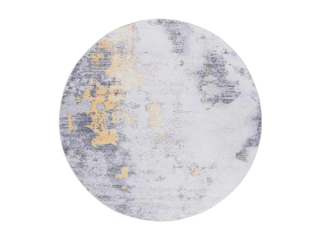 Tapis Grey & Gold 183 X 183 cm - Unique