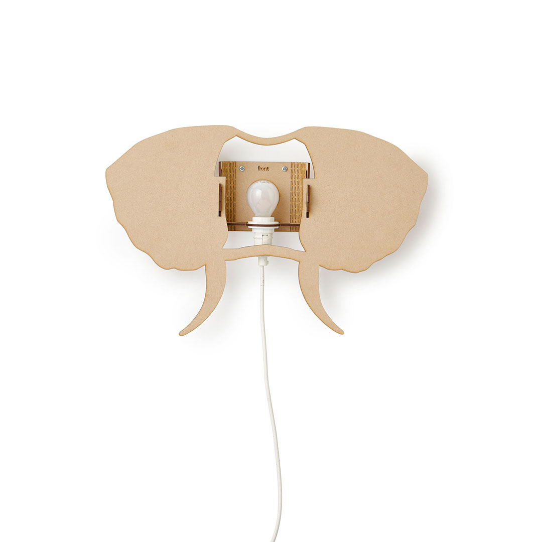 Elephant wall lamp
