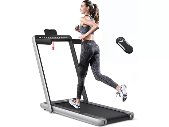 Tapis de course electrique pliable 2 en 1 vitesse 1-12 km/h, tapis roulant surface 40x100cm