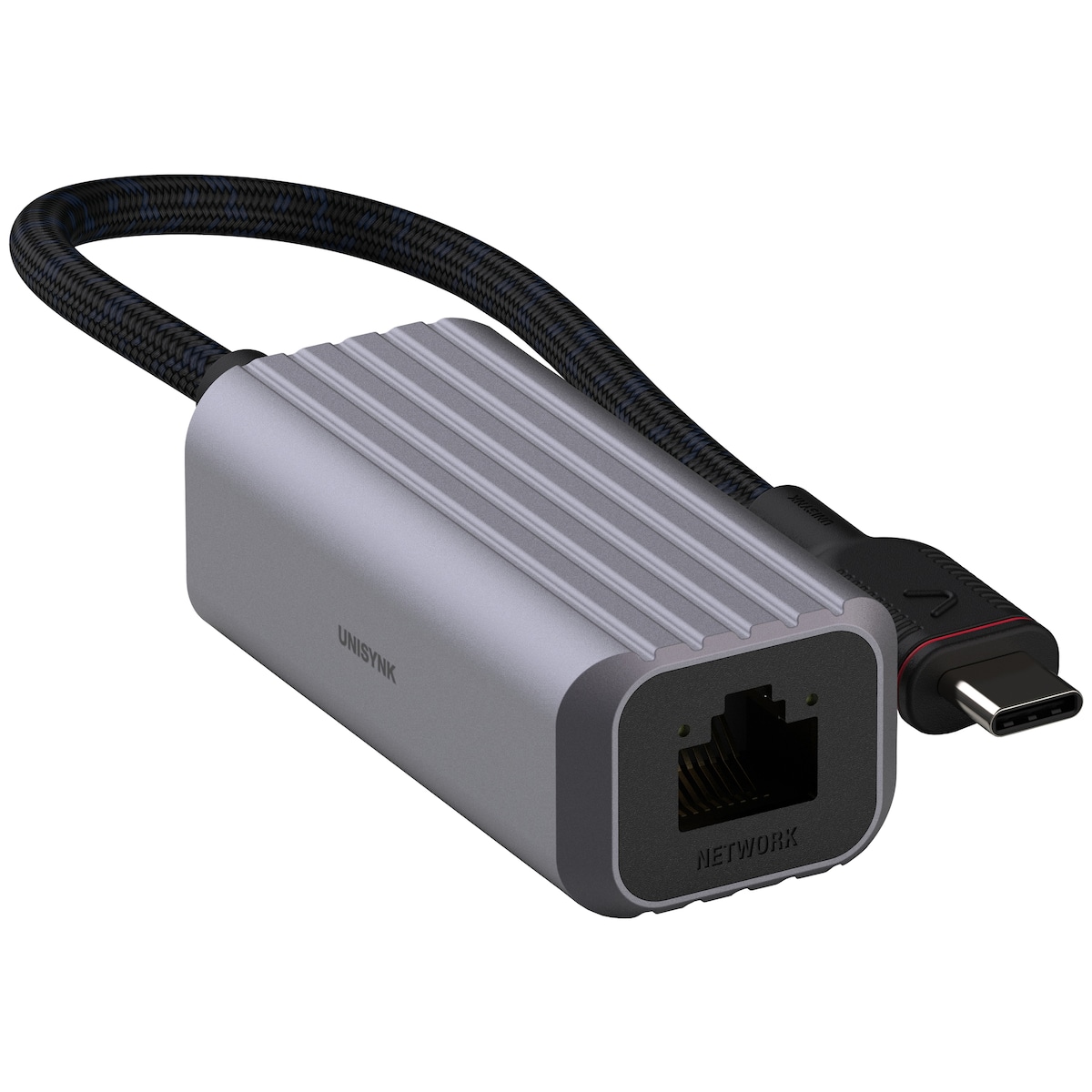 Unysink USB-C til Ethernet adapter 10380 (grå)
