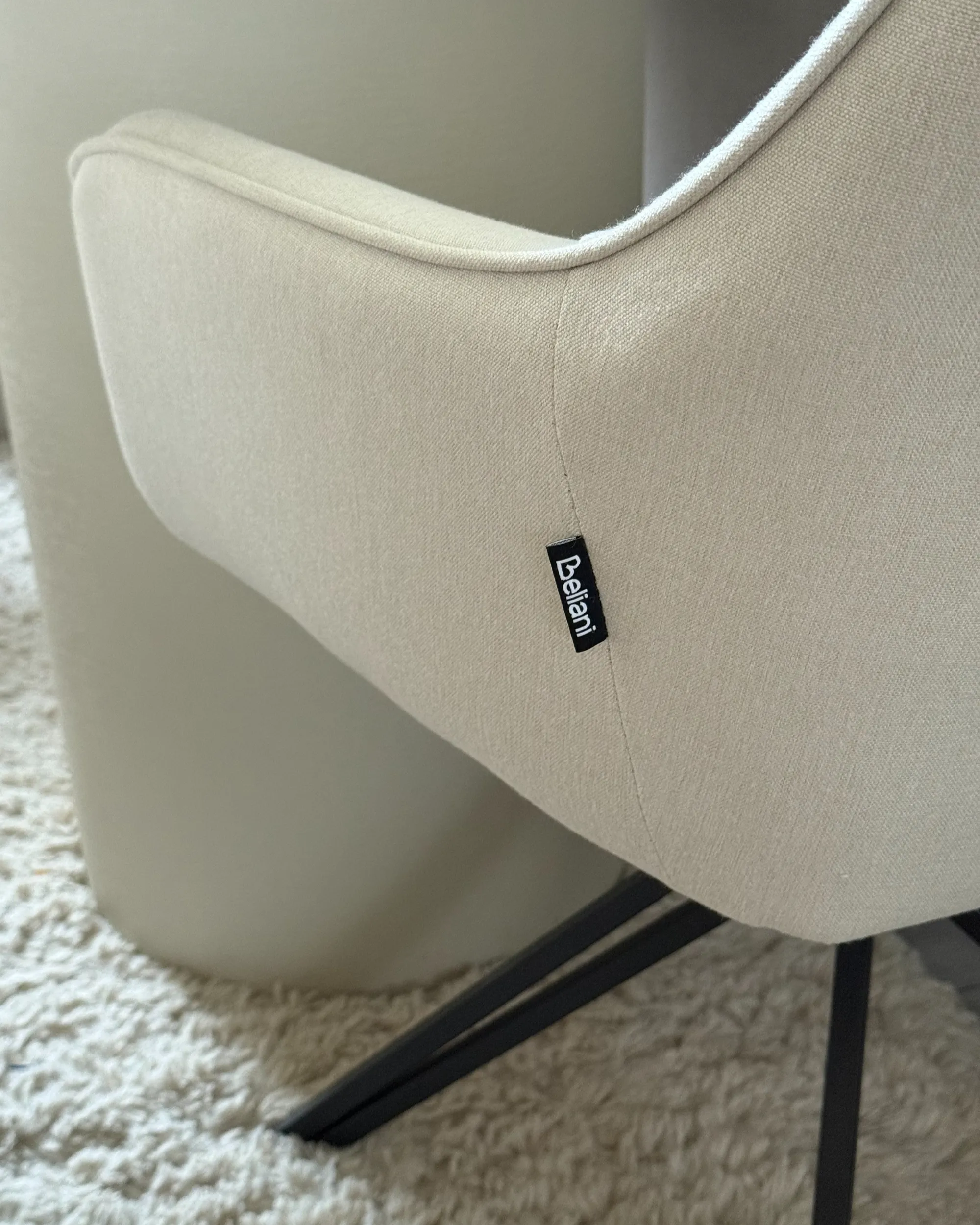 Set van 2 eetkamerstoelen draaibaar JODAR Lichtbeige
