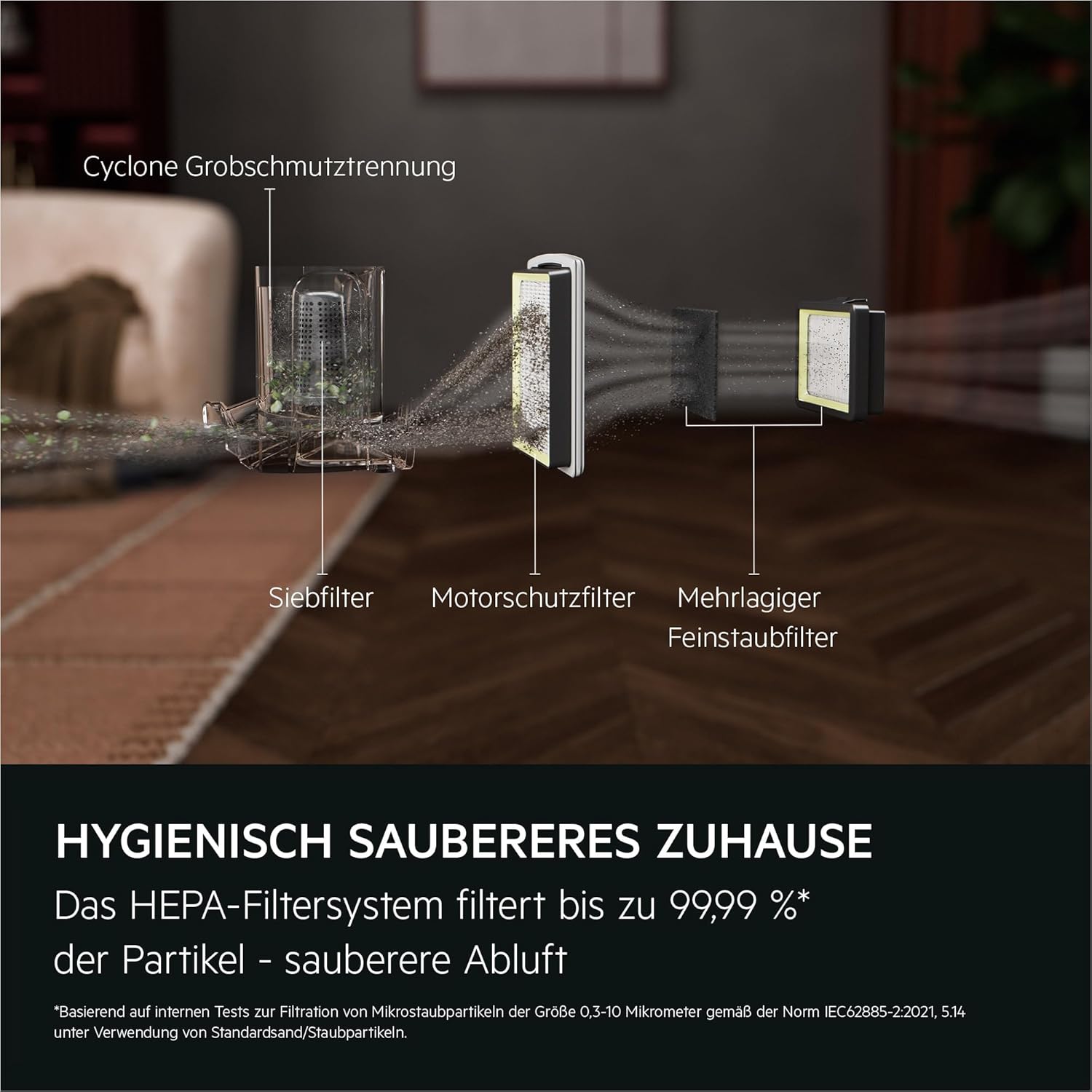 AEG CLEAN 5000 Staubsauger Beutellos, Bodenstaubsauger für alle Bodenbeläge, Zubehör, 1000 Watt, 9m Aktionsradius, 2l Staubbehälter, 60% Recyclingmaterial, Waschbarer HEPA-Filter, Dunkelrot, AL51C1DRF